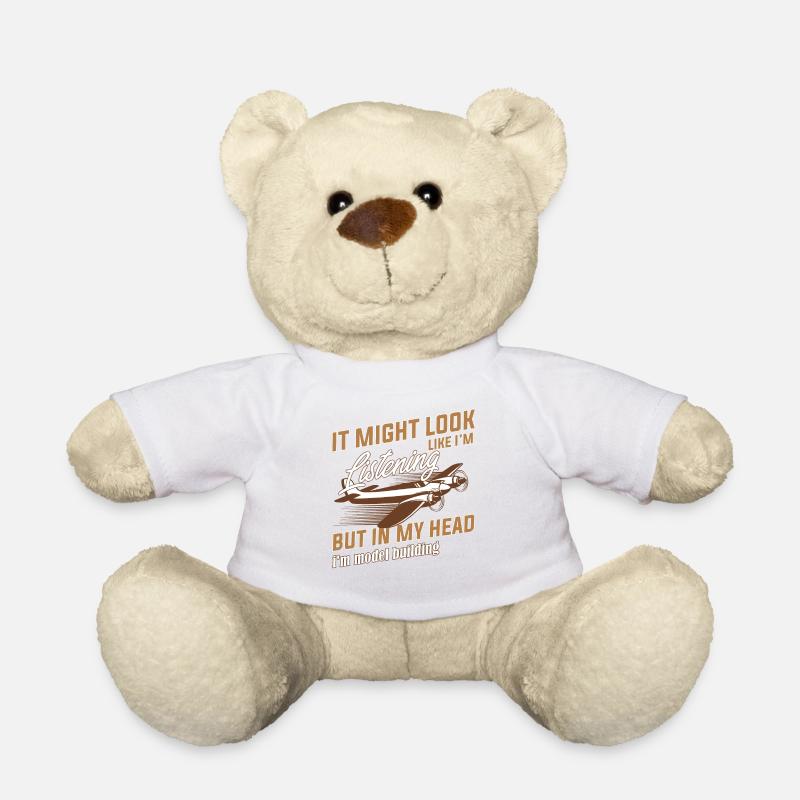 Modellflugzeug - Teddy - Weiß