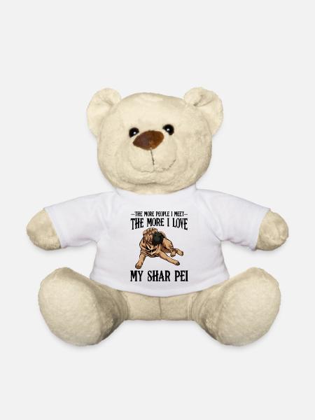 Salon Bulldog décontracté Imprimé Shar Pei - Nounours - blanc