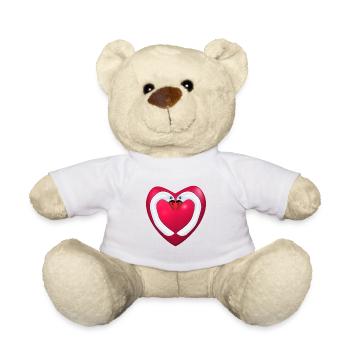 Herz Schwanenhaelse - Teddy - Weiß - Vorne