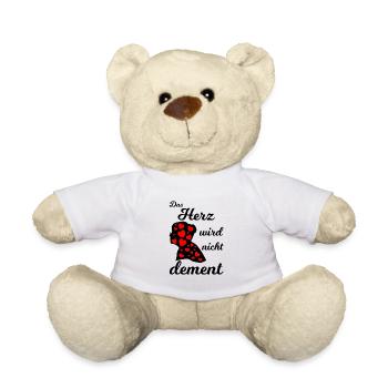 Das Herz wird nicht dement - Pflege Senioren - Teddy - Weiß - Vorne