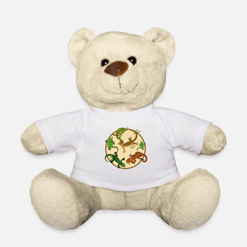 Gecko Eidechse - Teddy - Weiß