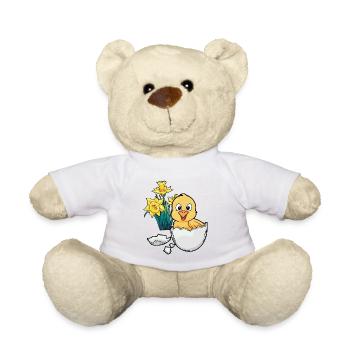 Happy Easter Chicks Easter Egg Kids Baby Chick Egg Egg - Teddy Bear - white - Front