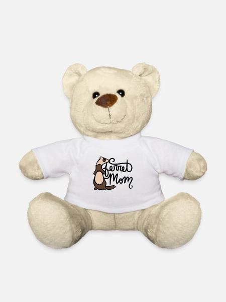 furet maman - Nounours - blanc
