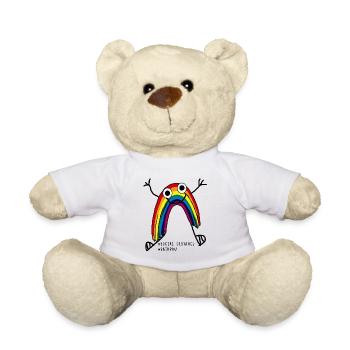 kids rainbow - Teddy Bear - white - Front