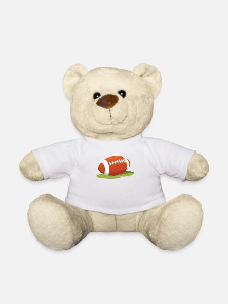 Rugby Ball - Teddy - Weiß