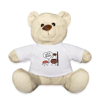 You are my Soymate Sushi Japan Kawaii Lover Ge - Teddy Bear - white - Front