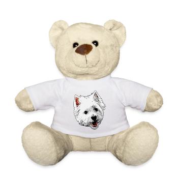 Mszczka Westie West Highland White Terrier - Teddy Bear - white - Front