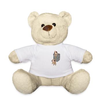 Poche poitrine Paresseux drôle Animaux T-shirt - Nounours - blanc - Devant