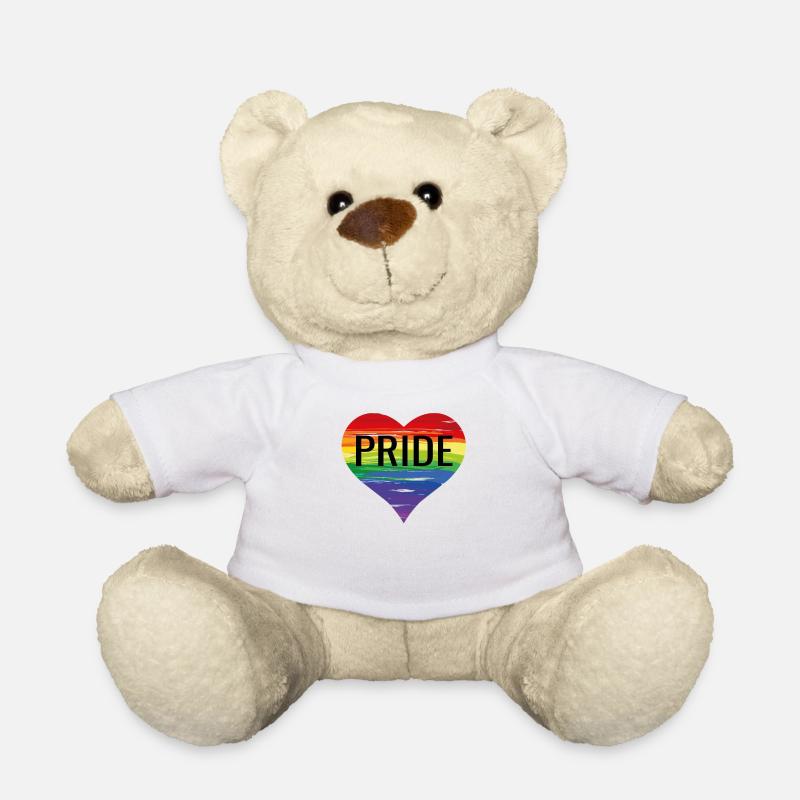 Gay pride - Teddy Bear - white