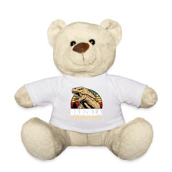 Dadzilla Vater Papa Vatertag Geschenk Monster Sohn - Teddy - Weiß - Vorne
