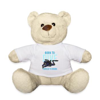 SCUBA DIVING: Born To Dive - Teddy - Weiß - Vorne