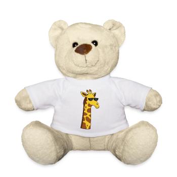 Girafe avec lunettes de soleil Girafe cool - Nounours - blanc - Devant