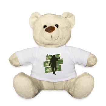 Hunter camouflage - Teddy Bear - white - Front