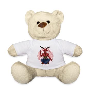 Satanismus Shirt Satan Geschenk Baphomet - Teddy - Weiß - Vorne