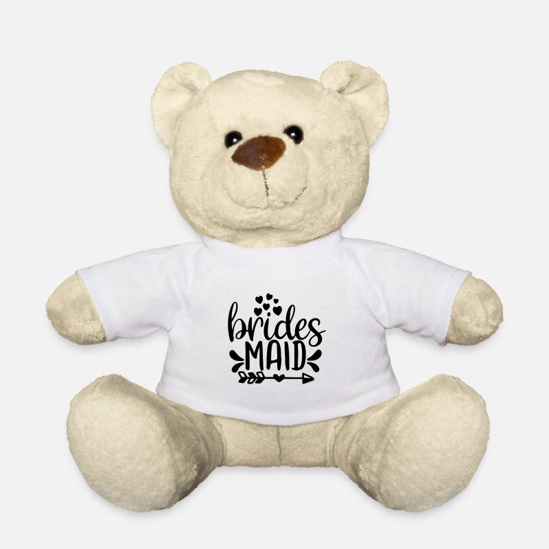 Brides Maid - Hochzeit - Teddy - Weiß
