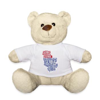 Serbia 2020 - Soccer Football Fan Land Srbija Srbs - Nounours - blanc - Devant