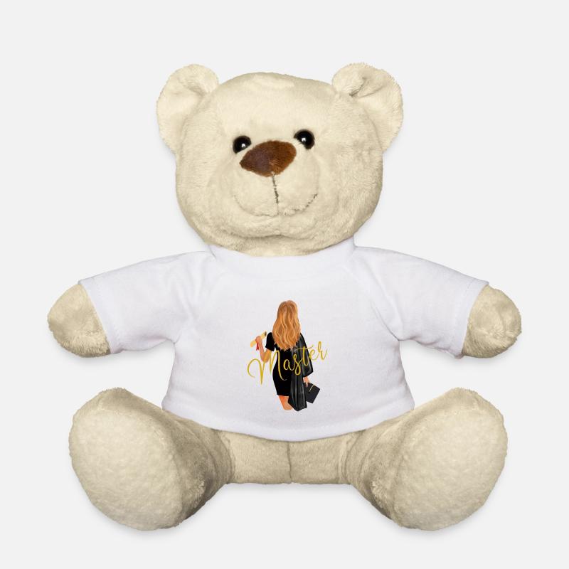Master Abschluss Uni Absolvent Frauen - Teddy - Weiß