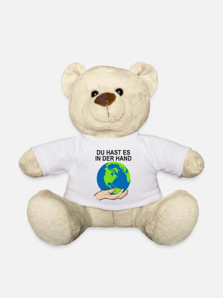 Klimaschutz Bewegung Klimawandel Spruch Klima - Teddy - Weiß