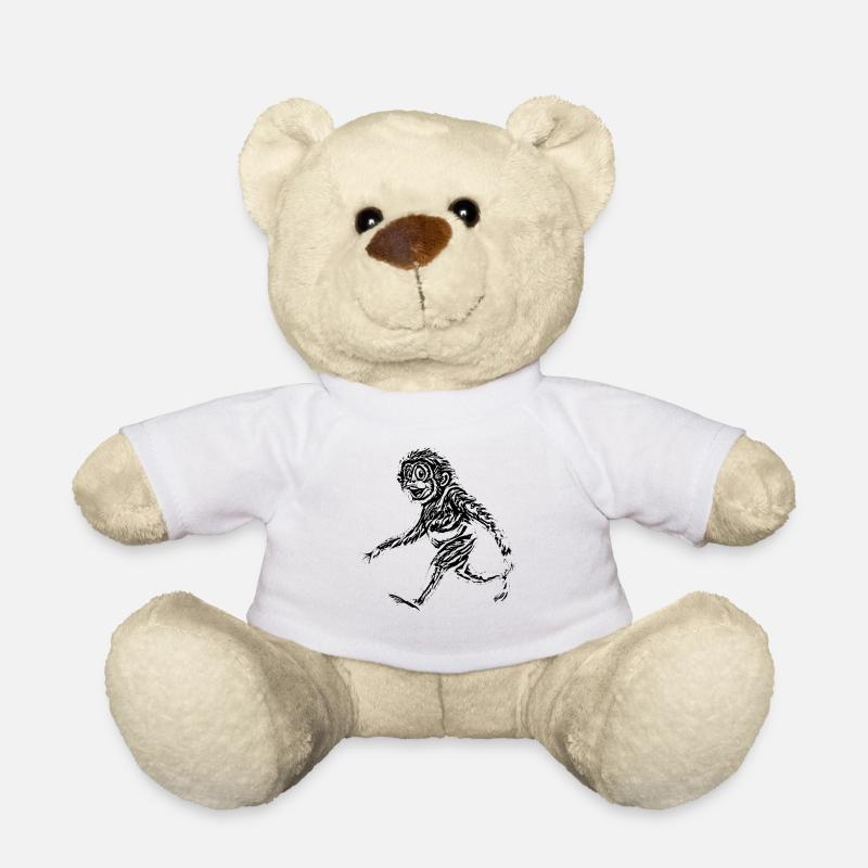monkey - Teddy Bear - white
