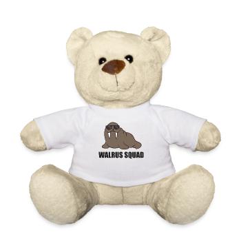 Team Walrus Funny Walrus Squad - Teddy Bear - white - Front