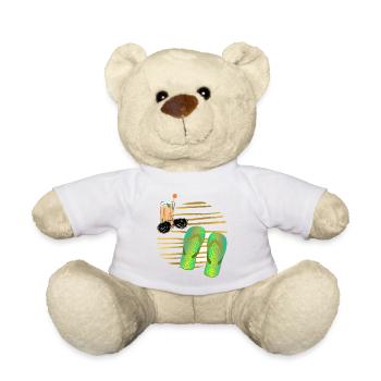 Sommer, Strand und Sonne. - Teddy - Weiß - Vorne