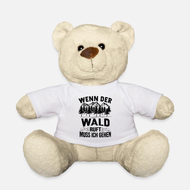 Forstwirt Förster Kettensäge Waldarbeiter - Teddy - Weiß