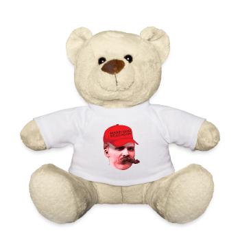 Nietzsche philosopher Make God Dead Again - Teddy Bear - white - Front