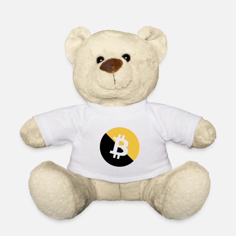 Bitcoin Golden Glitter - Teddy - Weiß