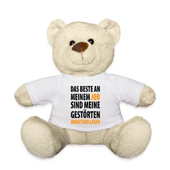 Das beste an meinen Job sind meine Kollegen - Teddy - Weiß - Vorne