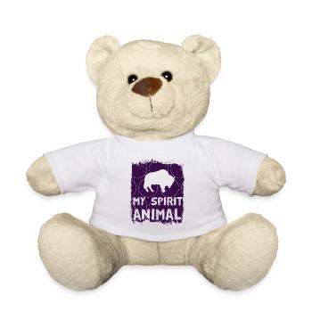 bison - Nounours - blanc - Devant