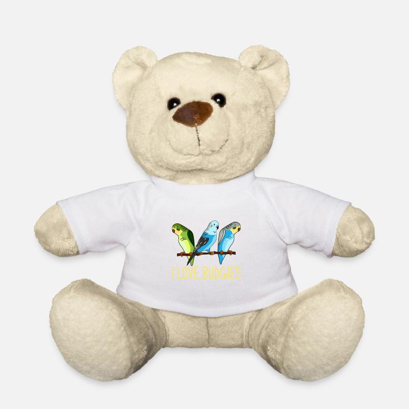 Budgie, Budgie Vintage, Budgie - Teddy Bear - white