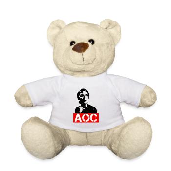 AOC for President 2024 Alexandria Ocasio-Cortez - Nounours - blanc - Devant