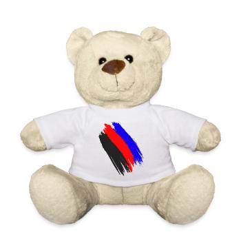 Polyamorie Flagge Polyamorös Fahne Pride Polyamory - Teddy - Weiß - Vorne