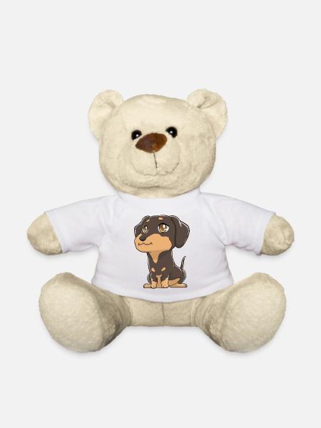 Niedlicher Dackel Kawaii - Teddy - Weiß