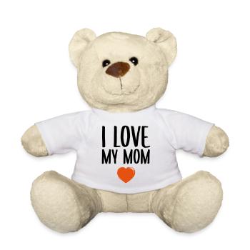 J'aime ma mère - Nounours - blanc - Devant