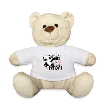 Panda ours panda pandas animal amour cadeau - Nounours - blanc - Devant