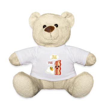 Love Bacon Egg Fried Speck-Liebhaber Geschenk - Teddy - Weiß - Vorne