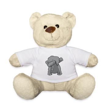 Elephant Dabbing d’éléphant drôle - Nounours - blanc - Devant