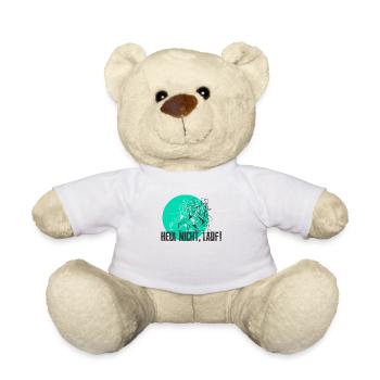 Tolles Shirt für Läufer: Heul nicht, Lauf! - Teddy - Weiß - Vorne