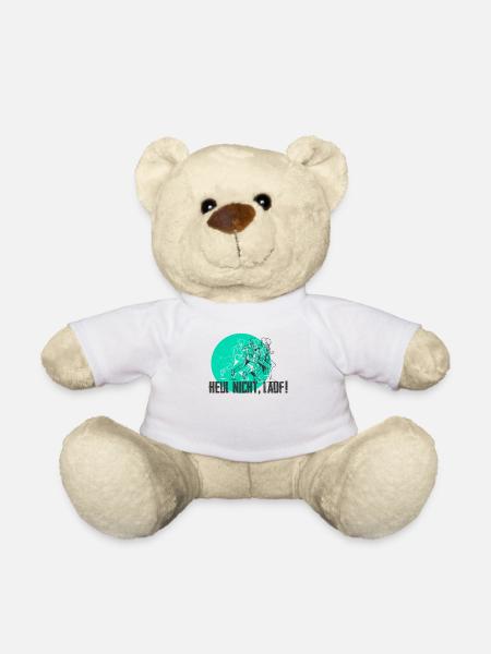 Tolles Shirt für Läufer: Heul nicht, Lauf! - Teddy - Weiß