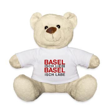 Basel isch Liebi, Basel isch Läbe - Teddy - Weiß - Vorne