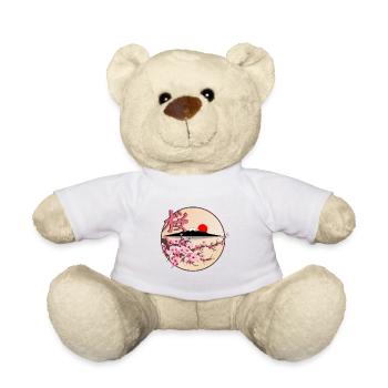 Japanese cherry blossom tree - Teddy Bear - white - Front