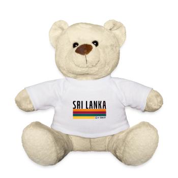 Sri Lanka Flag Stripes - Teddy - Weiß - Vorne
