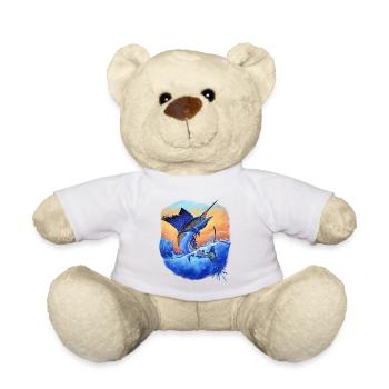 Marlin Sport Fishing Fishermen Gift - Teddy - Weiß - Vorne