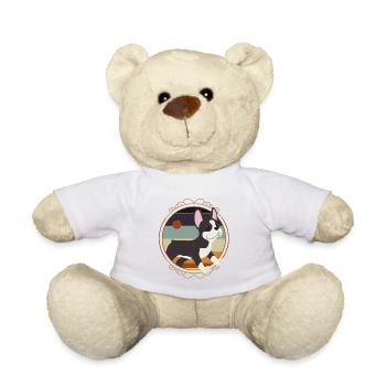 Boston Terrier, Boston Terrier Animal Lovers, Boston - Teddy Bear - white - Front