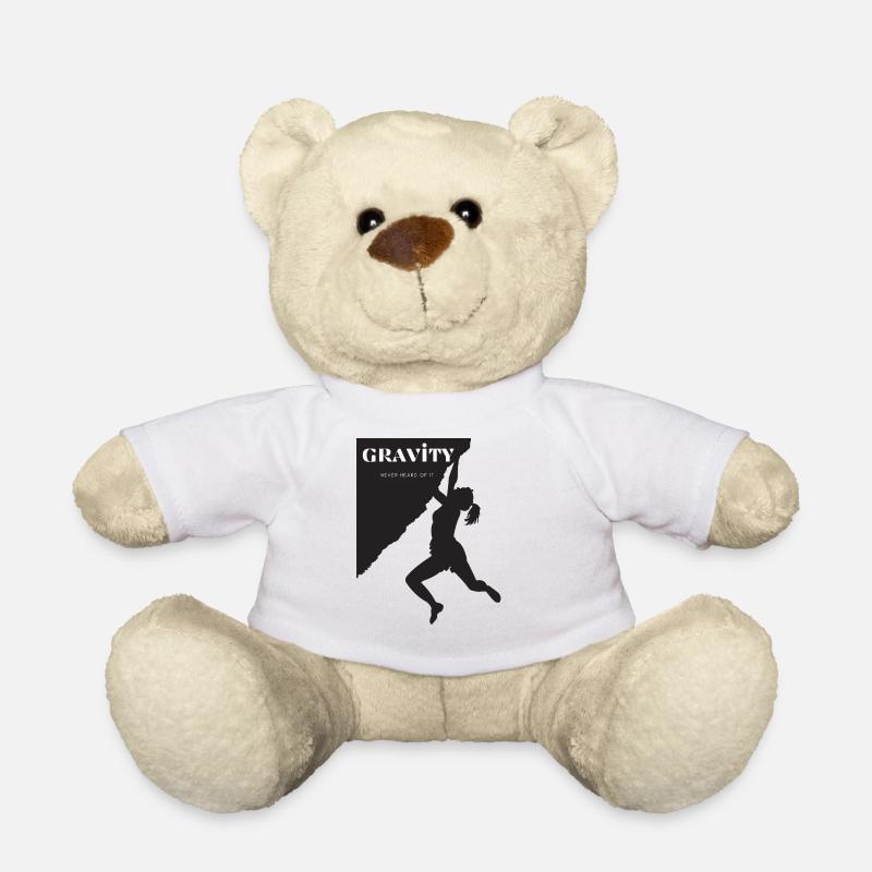 Klettern Felsklettern an Kletterwand - Teddy - Weiß