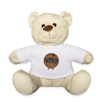 Funny Coconut Halloween Costume Coconut With - Teddy Bear - white - Front