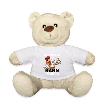 Ich bin der Hahn im Korb - Teddy - Weiß - Vorne