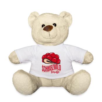 Schwarzwald Maidle Bollenhut Cadeau pour les femmes - Nounours - blanc - Devant