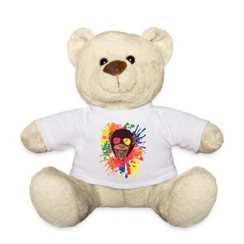CrAzY Shimpanse with cool sunglasses Macaque - Teddy Bear - white - Front